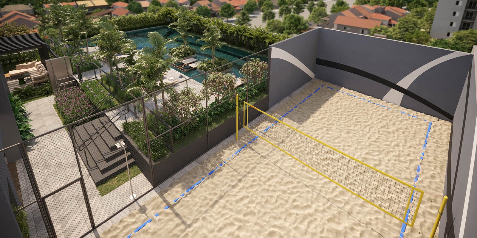 Apartamento 2Q Alto Padrão no Setor Bueno - Edifício Sync - Andar Alto Nascente