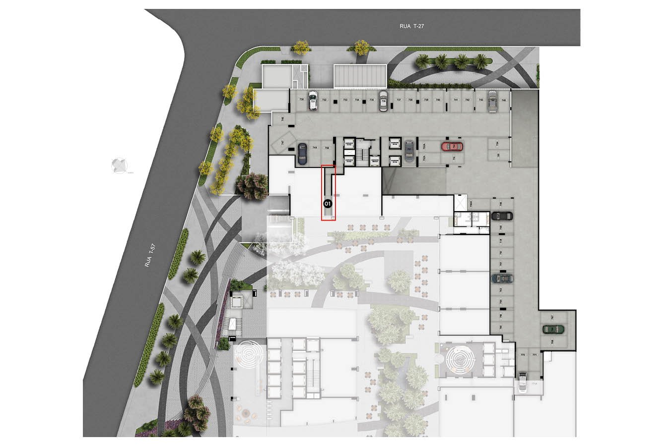 Apartamento 2Q Alto Padrão no Setor Bueno - Edifício Sync - Andar Alto Nascente