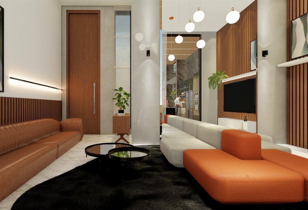 Casa Luxuosa em Construção - 4 Suítes com Área Gourmet e Piscina