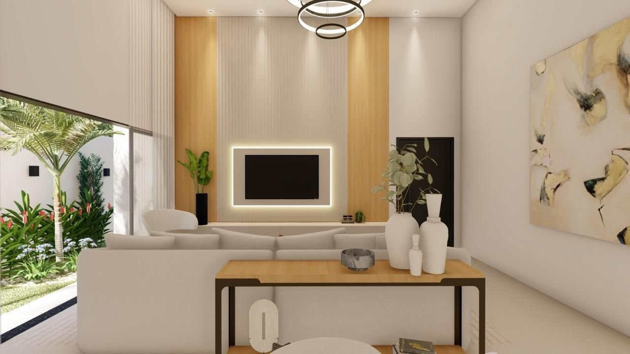 Casa Nova com Piscina no Jardim Atlântico - 3 Suítes e Garagem para 4 Carros